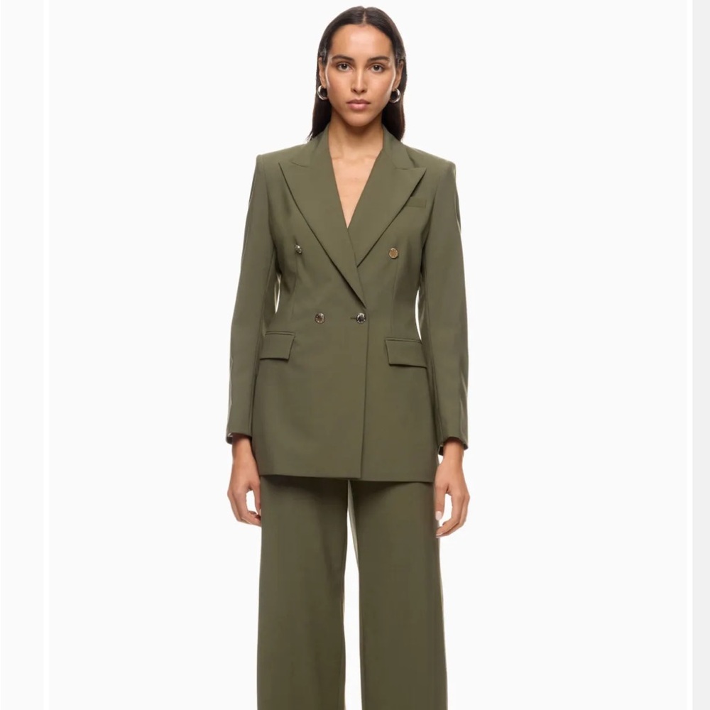 Maje Olive Green Blazer, Size: 40